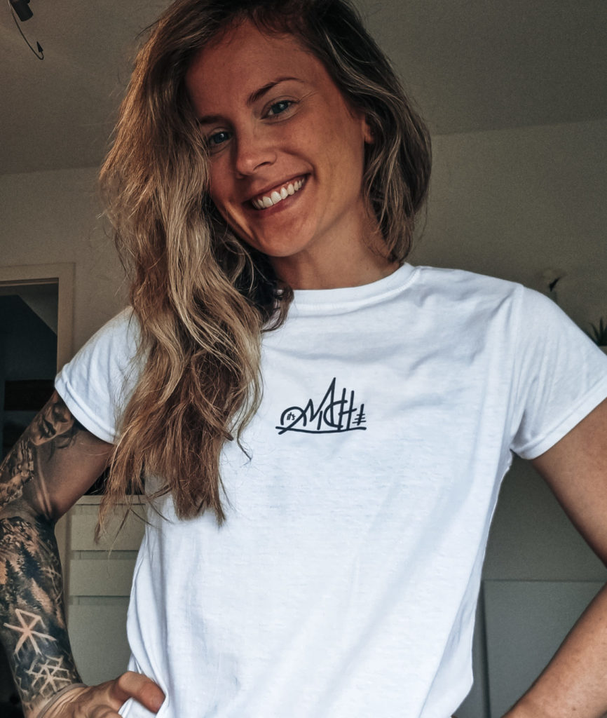 it's Michi mit MTB Mountainbike Shirt Here for the thrill von vorne weiß